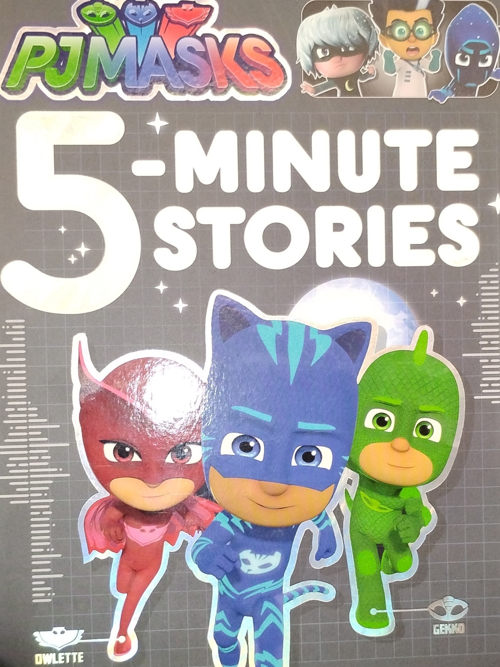 PJ Masks 5-Minute Stories Book - Blue, Green, Red Characters